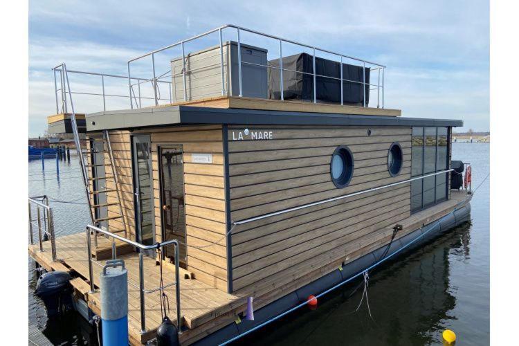 Hausboot Fjord Haven Mit Biosauna In Barth Zewnętrze zdjęcie