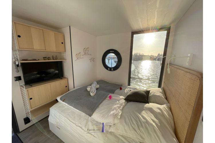 Hausboot Fjord Haven Mit Biosauna In Barth Zewnętrze zdjęcie